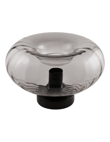 LAMPA STOŁOWA/BIURKOWA DECOR SMOKE GLASS TABLE E27  