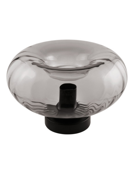 LAMPA STOŁOWA/BIURKOWA DECOR SMOKE GLASS TABLE E27  