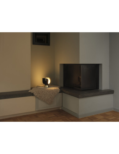 LAMPA STOŁOWA DECOR COROLLE TABLE CHALICE E14 BK 