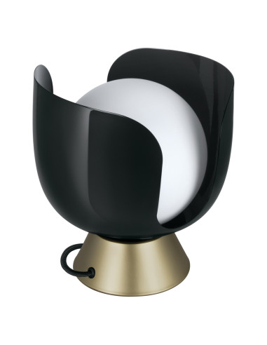 LAMPA STOŁOWA DECOR COROLLE TABLE CHALICE E14 BK 