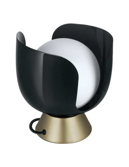 LAMPA STOŁOWA DECOR COROLLE TABLE CHALICE E14 BK 