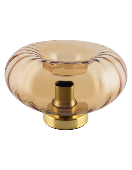 LAMPA STOŁOWA/BIURKOWA DECOR GOLD GLASS TABLE E27  
