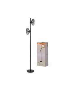 LAMPA PODŁOGOWA DECOR SMOKE GLASS FLOOR 2XE14 