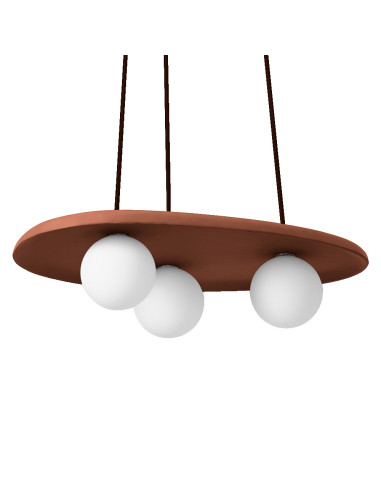 LAMPA WISZĄCA DECOR CLAY NEST PENDANT 3XG9 BR 