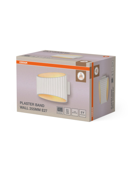 KINKIET DECOR PLASTER BAND WALL 255 1XE27 
