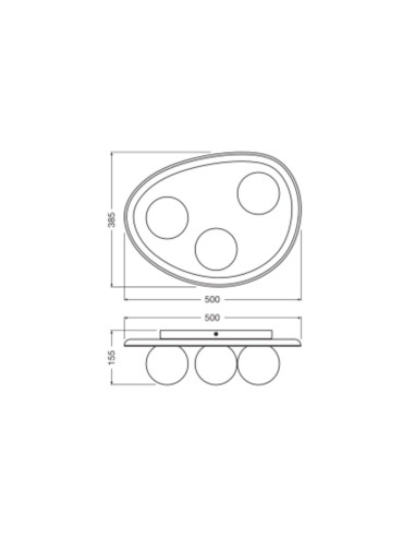 LAMPA NATYNKOWA DECOR CONCRETE NEST CLG 3XG9 GR 