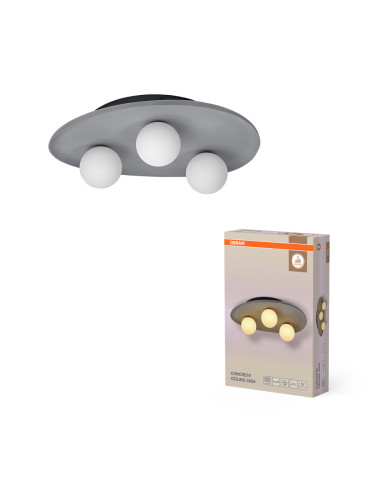 LAMPA NATYNKOWA DECOR CONCRETE NEST CLG 3XG9 GR 