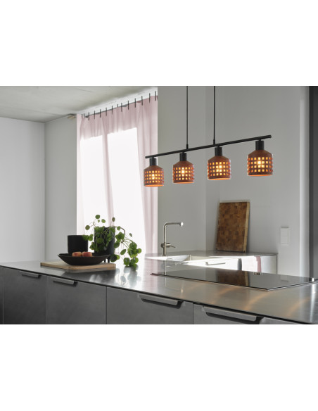 LAMPA WISZĄCA DECOR CLAY WINDOWS PEND LN 4XE27 