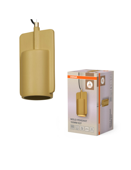 LAMPA WISZĄCA DECOR MOLD PENDANT 155MM 1XE27 GD 