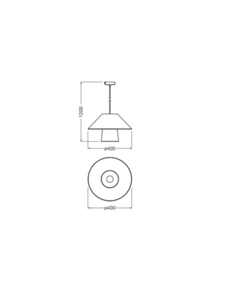 LAMPA WISZĄCA DECOR BAMBOO PAPER HUT PEND 400 E27 