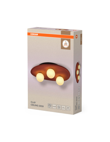 LAMPA NATYNKOWA DECOR CLAY NEST CLG 3XG9 BR 