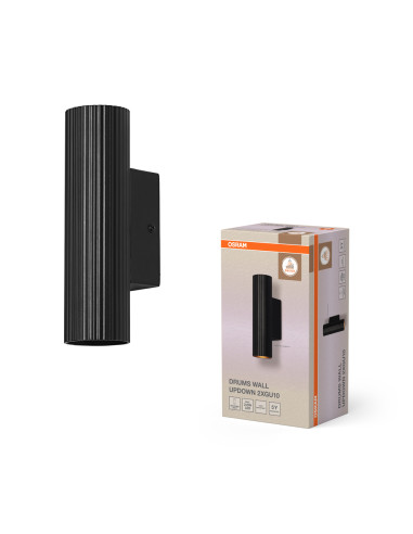 KINKIET DECOR DRUMS WALL UPDOWN 2XGU10 BK 