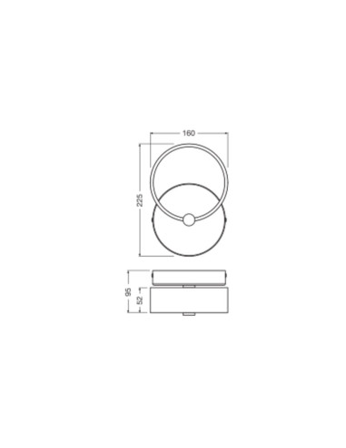 KINKIET DECOR CIRCLE WALL 6W CLICKCCT 