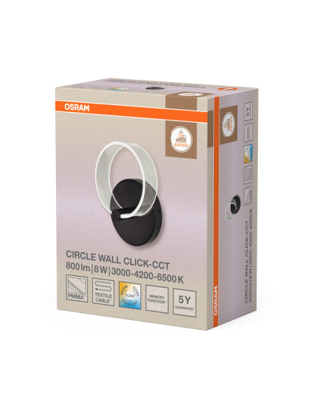 KINKIET DECOR CIRCLE WALL 6W CLICKCCT 