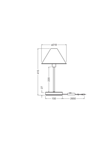LAMPA STOŁOWA/BIURKOWA DECOR PULP TABLE DIM E14 WT 