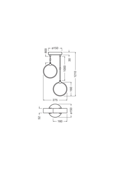 LAMPA WISZĄCA DECOR CIRCLE 2XPEND PL 12W CLICKCCT 