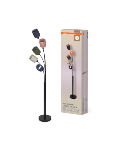 LAMPA PODŁOGOWA DECOR FELT WEAVING CANS FLOOR 5XE14 