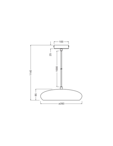 LAMPA WISZĄCA DECOR PLASTER PURE PEND 280 E27 WT 