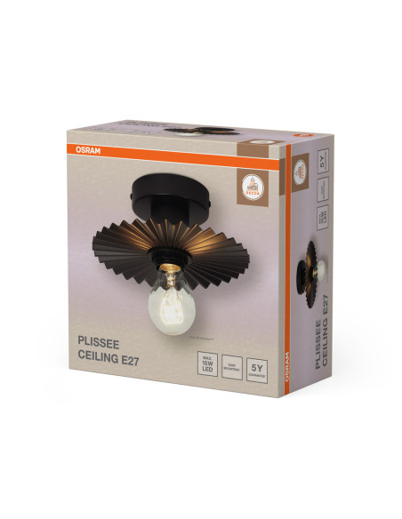 LAMPA NATYNKOWA DECOR PLISSEE CEILING E27 DG 