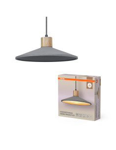 LAMPA WISZĄCA DECOR CONCRETE WOOD PEND 320 E27DG 