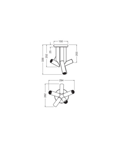 LAMPA NATYNKOWA DECOR STRAW CEILING 5XE27 