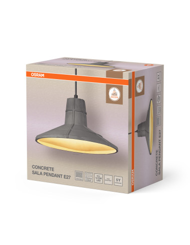LAMPA WISZĄCA DECOR CONCRETE SALA PENDANT E27 DG 
