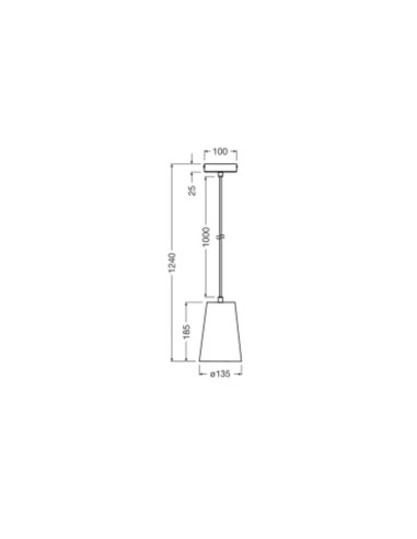 LAMPA WISZĄCA DECOR PLASTER CONE PEND E27 WT 