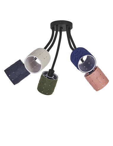 LAMPA NATYNKOWA DECOR FELT WEAVING CANS CLG 5XE14 