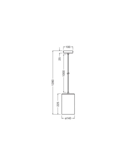 LAMPA WISZĄCA DECOR PLASTER TUBE PENDANT E27 WT  