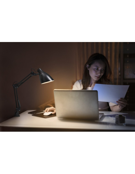 LAMPKA BIURKOWA OFFICE LINE DESK PEAR CLIP E27 BLACK 