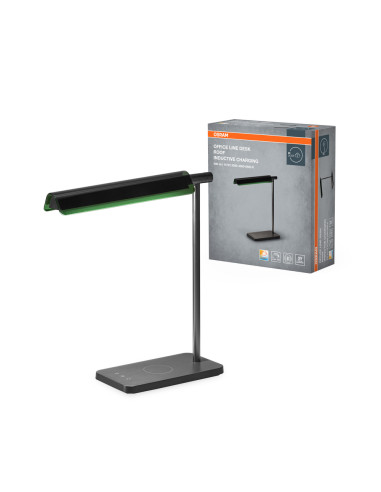 LAMPKA BIURKOWA OFFICE LINE DESK ROOF INDUCTIVE CHARGING 19W CCT DIM BLACK 