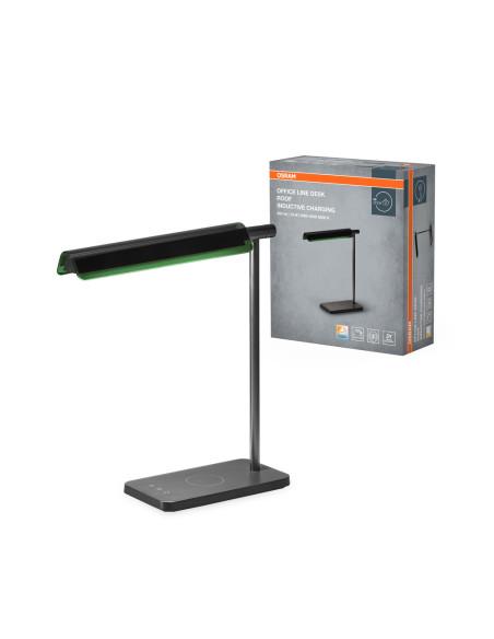LAMPKA BIURKOWA OFFICE LINE DESK ROOF INDUCTIVE CHARGING 19W CCT DIM BLACK 