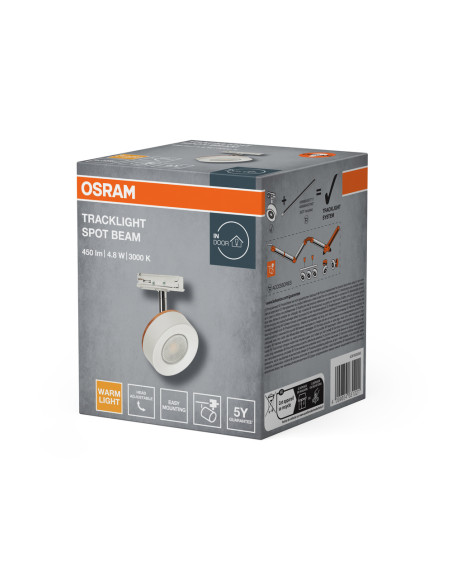 OPRAWA SZYNOWA TRACKLIGHT SPOT BEAM 4,8W 830 WH 