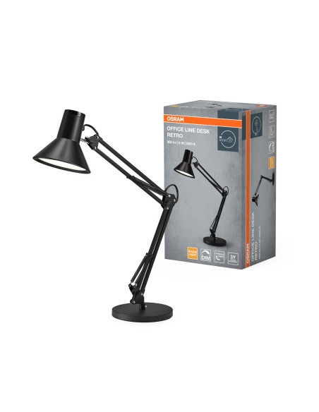 LAMPKA BIURKOWA OFFICE LINE DESK RETRO 9W/830 DIM BLACK 