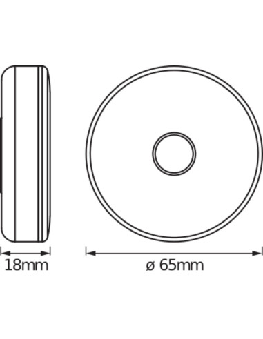 PRZENOŚNA LAMPKA DOT IT TOUCH SLIM WH ŁADOWANA USB 
