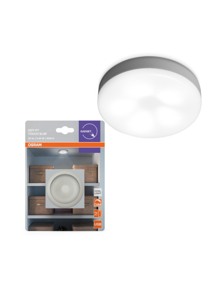 PRZENOŚNA LAMPKA DOT IT TOUCH SLIM WH ŁADOWANA USB 
