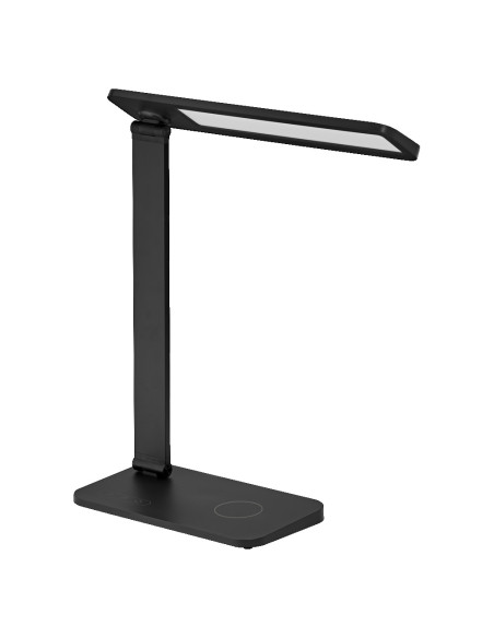 LAMPKA BIURKOWA OFFICE LINE DESK BANKER INDUCTIVE CHARGING 17W CCT DIM BLACK 