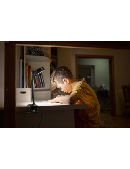 LAMPKA BIURKOWA OFFICE LINE DESK CYLINDER CLIP 4.8W TW DIM BLACK 