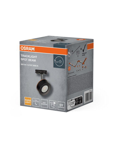 OPRAWA SZYNOWA TRACKLIGHT SPOT BEAM 4,8W 830 BK 