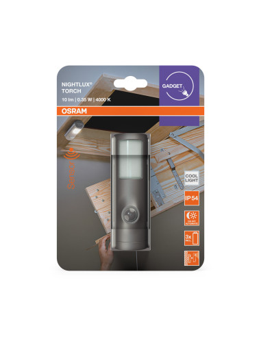 PRZENOŚNA LAMPKA NOCNA NIGHTLUX TORCH SI Z CZUJNIKIEM 
