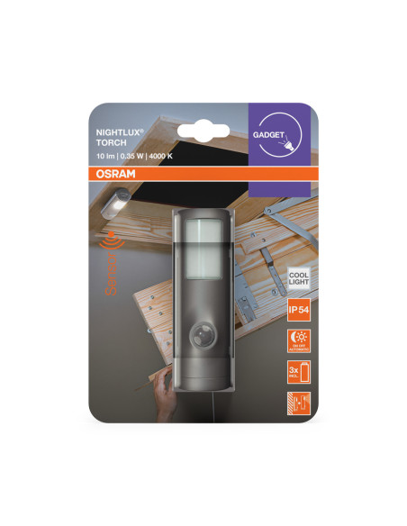 PRZENOŚNA LAMPKA NOCNA NIGHTLUX TORCH SI Z CZUJNIKIEM 
