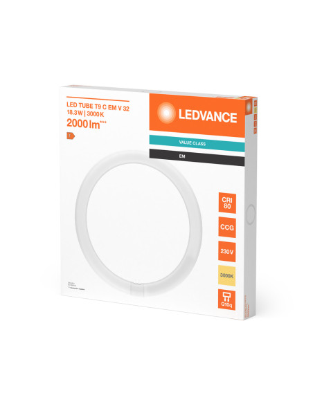 ŚWIETLÓWKA LED KOŁOWA V LEDTUBE T9 C 32 EM 18,3W 3000K ciepła biała  G10Q 2200LM TUBA KOŁOWA LED 