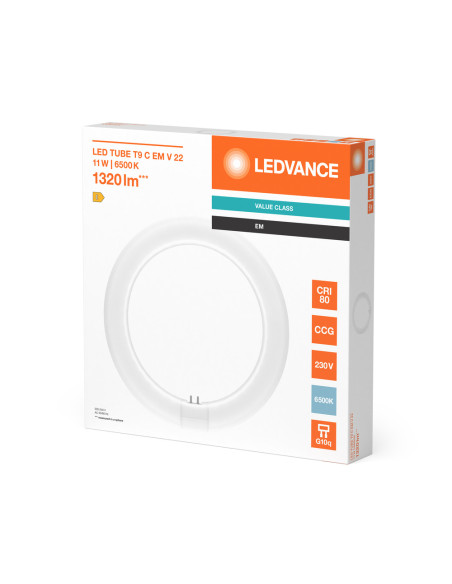 ŚWIETLÓWKA LED KOŁOWA V LEDTUBE T9 C 22 EM 11W 6500K zimna biała  G10Q 1320LM TUBA KOŁOWA LED 