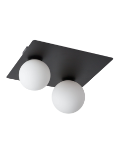 ARGON 2 prostokąt czarny plafon