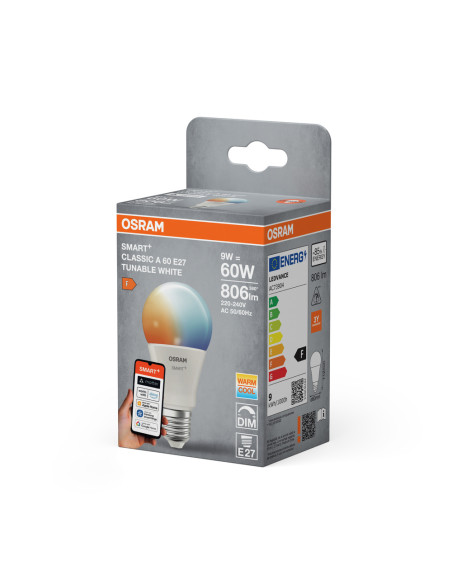 ŻARÓWKA LED SMART+ MATTER A60 TW 9W 2700K...6500K 806LM FR E27 