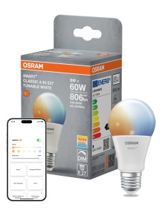 ŻARÓWKA LED SMART+ MATTER A60 TW 9W 2700K...6500K 806LM FR E27 