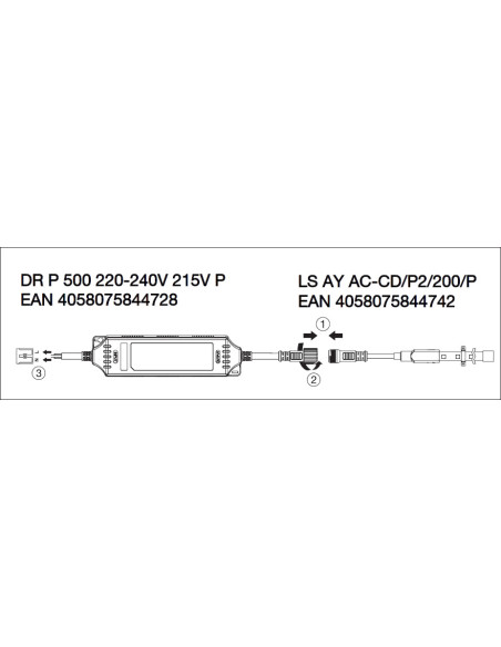 TAŚMA LED LS P AC 1300/830/50M/IP66 230V PASEK 50metrów 220-240 