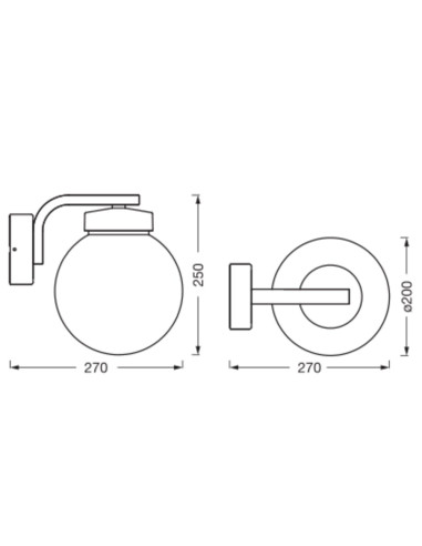 KINKIET ZEWNĘTRZNY ENDURA CLASSIC ERDA WALL E27 IP54 DARK GREY 