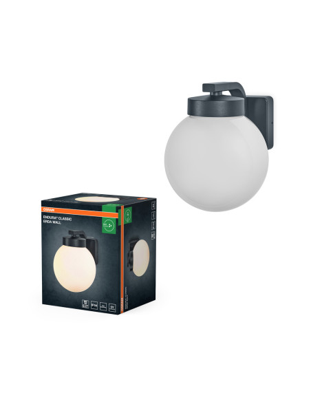 KINKIET ZEWNĘTRZNY ENDURA CLASSIC ERDA WALL E27 IP54 DARK GREY 