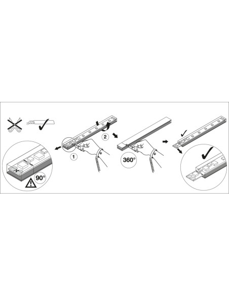 1 metr TAŚMY LED LS P AC 1300/840/50M/IP66 230V PASEK minimalny zakup 50metrów 220-240 